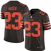 Nike Men & Women & Youth Browns 23 Joe Haden Brown Color Rush Limited Jersey,baseball caps,new era cap wholesale,wholesale hats